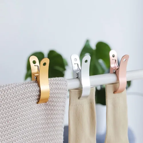 Miniatura 5 de Zerodeko Clips de alta resistencia, 2 clips para toallas de playa, resistentes al viento, abrazaderas de edredón de aleación de aluminio, clips