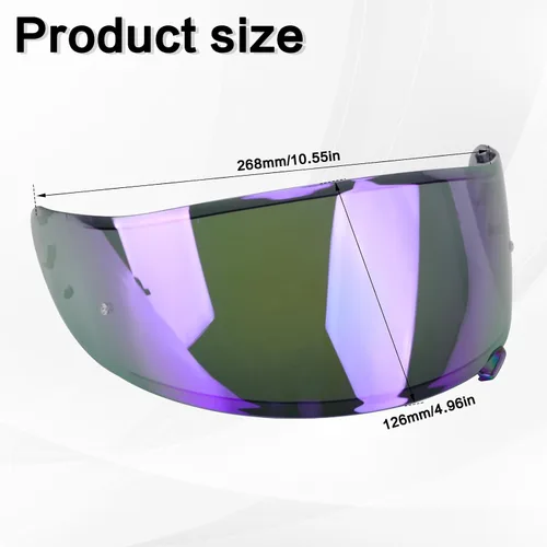 Miniatura 6 de Visera de casco de motocicleta para RF-1200 de repuesto, visera tintada para casco de motocicleta compatible con RF-1200 CWR-1 X14 Z7 X-Spirit