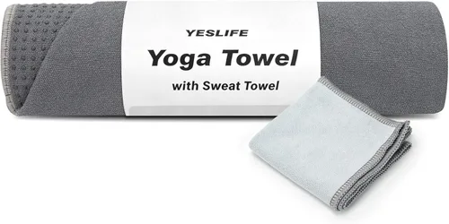 Miniatura 9 de YESLIFE Toalla de yoga caliente antideslizante extra gruesa con una toalla para el sudor, toalla de microfibra absorbente del sudor para esterilla