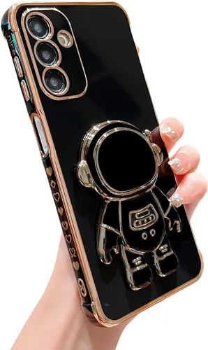 Miniatura 31 de phylla Funda de teléfono para Samsung Galaxy S22 Ultra de 6.8 pulgadas, funda de teléfono con soporte de astronauta chapado de lujo con bonito