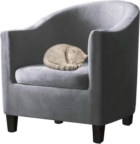 Miniatura 17 de Fundas de terciopelo para sillones, fundas de elastano para sillones, fundas elásticas para sillas de bañera, fundas protectoras para muebles, funda