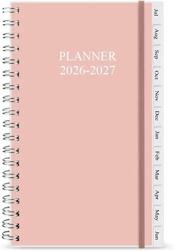 Miniatura 16 de Agenda/calendario de bolsillo 2024, organizador semanal y mensual A6 + diario p/realizar seguimiento de objetivos, fácil organización de tu vida Azul