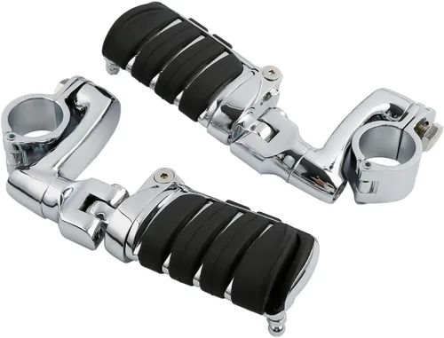 Miniatura 33 de TCT-MOTORPARTS Soportes de clavijas de pie de barra de carretera negro para Harley Touring 22/25/32/1.378 in