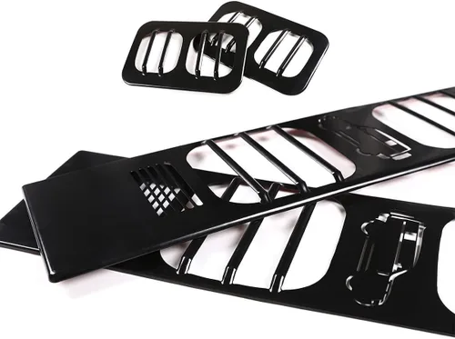 Miniatura 7 de YIWANG Cubierta de protección de luz trasera de coche ABS negra para Land Rover Defender 90 110 2020-2022