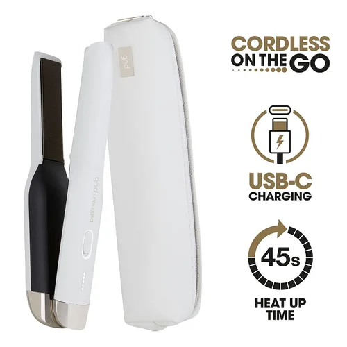 Miniatura 5 de ghd Estilizador desenchufado: plancha plana inalámbrica de 1 pulgada Blanco