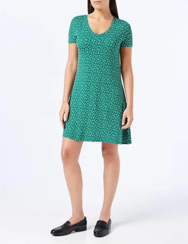 Miniatura 2 de Tienda Essentials Vestido de manga corta regular con cuello en V para mujer