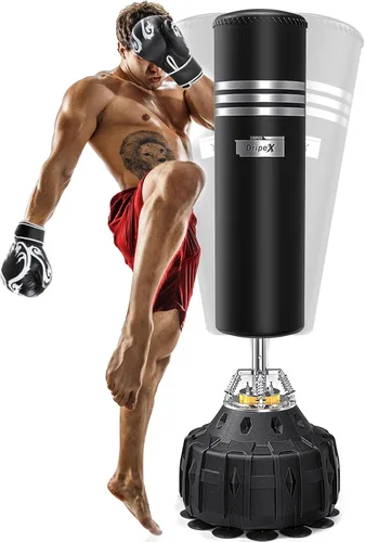 Dripex Free Standing Punching Bag for Adults, 70'' Boxing Bag with Stand