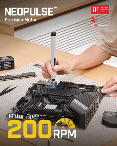 Miniatura 4 de Fanttik E1 Max - Destornillador eléctrico, mini juego de destornilladores de precisión, 50 puntas magnéticas, almacenamiento magnético, hexagonal
