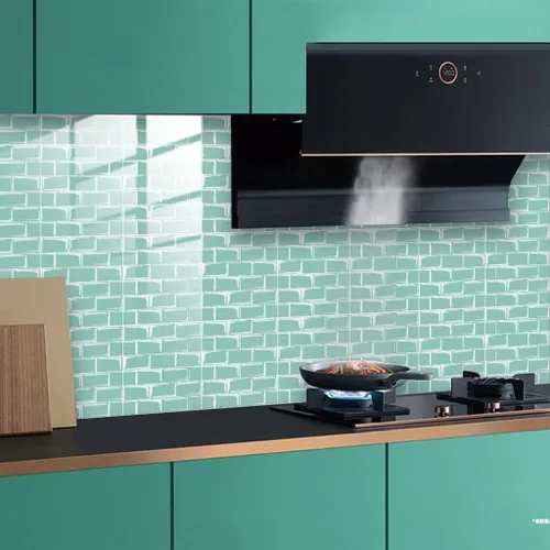 Miniatura 8 de Adhesivos para azulejos de despegar y pegar, autoadhesivas para losetas en muro de cocina, azulejos de mosaico, papel tapiz adhesivo impermeable