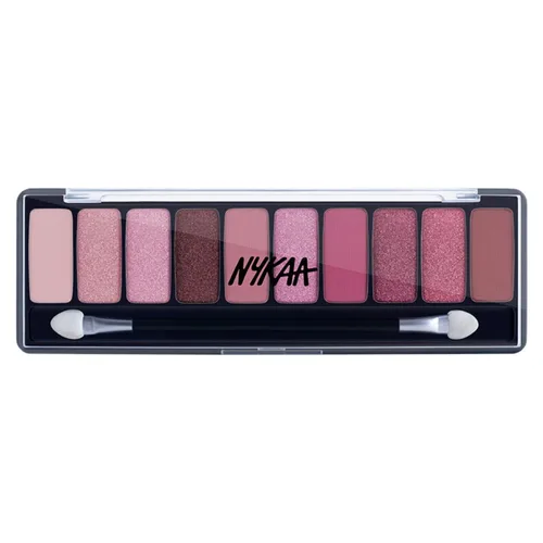Nykaa Cosmetics Eyes On Me - Paleta de sombra de ojos 10 en 1, Daydreaming, 1 unidad, maquillaje intenso de ojos con pigmentos, sombra de ojos de