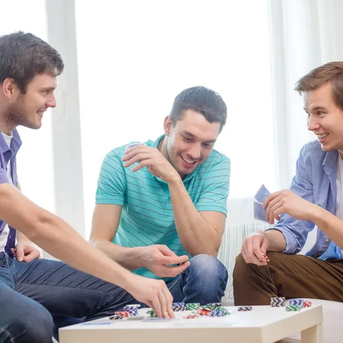 Miniatura 6 de Juego de fichas de póquer para Texas Holdem, Blackjack, juego con estuche de transporte, tarjetas, botones y 500 fichas de casino estilo dados