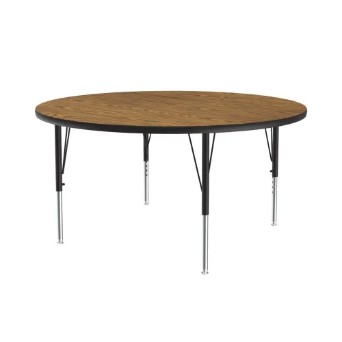 Miniatura 5 de Correll Mesa de Actividades Rectangular para Aula de 24"x36", Altura Ajustable (19"-29"), Granito Negro Laminado Térmico Fusionado Duradero