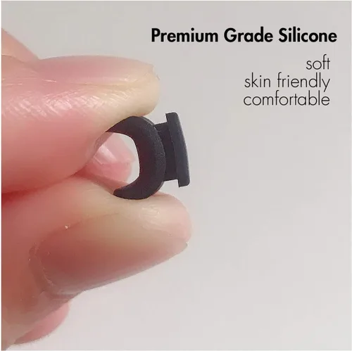 Miniatura 4 de 3 pares de almohadillas para la nariz para lentes de sol, 3 pares de repuesto de silicona suave con forma rectangular de grado premium