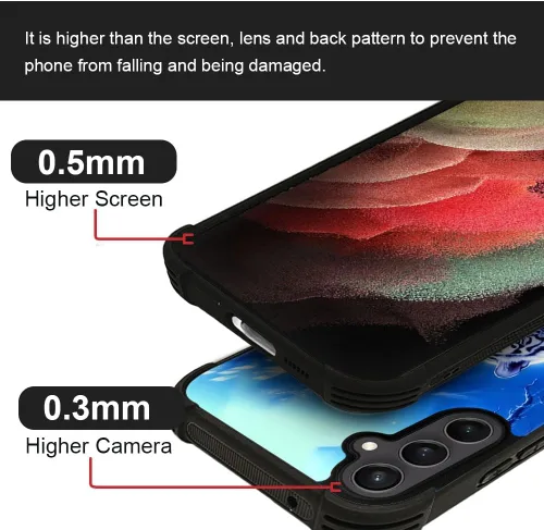 Miniatura 268 de CARLOCA Funda compatible con Samsung Galaxy S22 Ultra, diseño gráfico de Star Howling Wolfs Samsung Galaxy S22 Ultra, diseño gráfico, a prueba