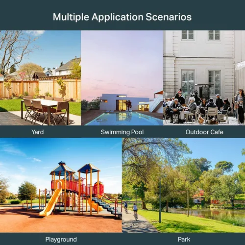 Miniatura 10 de TP-Link EAP110-Outdoor V3, punto de acceso WLAN N300 para exteriores, cobertura WiFi de hasta 200 metros, PoE pasivo con inyector PoE gratuito, SDN