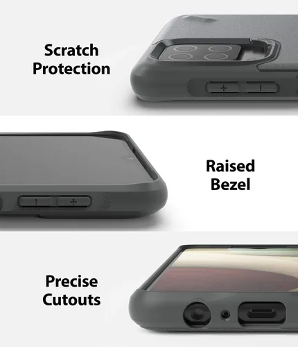 Miniatura 5 de Ringke Onyx - Funda compatible con Samsung Galaxy A12 (6.5 pulgadas), antihuellas dactilares, antideslizante, agarre cómodo, resistente, duradera, a