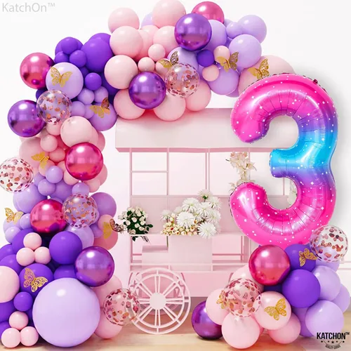 Miniatura 1034 de KatchOn, Globo grande azul número 2 de 40 pulgadas Decoraciones de cumpleaños de Baby Shark para niño de 2 años Globo azul número 2 Globo