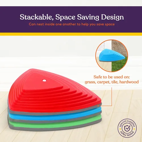 Miniatura 4 de Special Supplies Stepping Stones for Kids Indoor and Outdoor Balance Blocks Promote Coordination, Balance, Strength Child Safe Rubber, Non-Slip