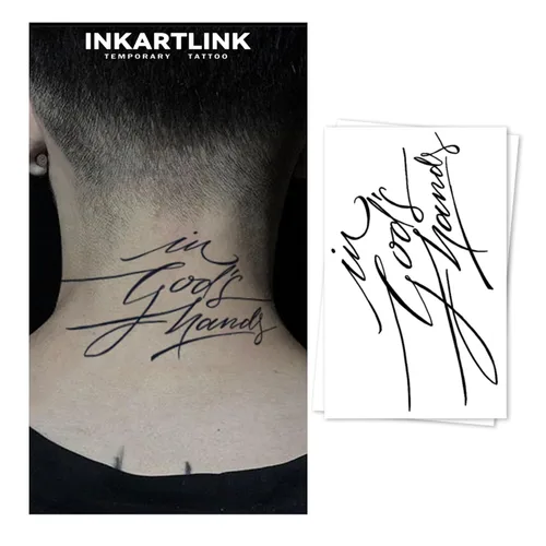Miniatura 5 de INKARTLINK Tattoo Tech, 2 hojas de tatuaje semipermanente mediano, tatuajes temporales de diseño artístico para adultos, dura 1-2 semanas