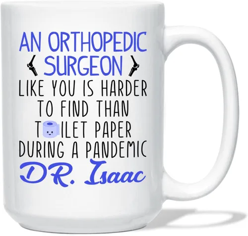 Miniatura 19 de Taza de café con nombre personalizada para hombres, mujeres, cirujano médico, taza de café blanca personalizada para cirujano ortopédico, taza