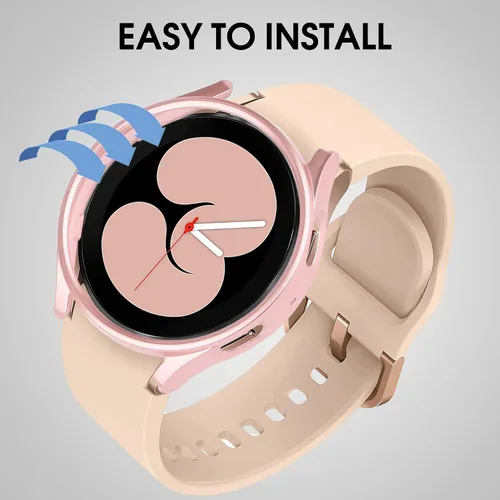 Miniatura 7 de Paquete de 12+4 Fundas para Samsung Galaxy Watch FE/5/4 de 40 mm con Protector de Pantalla de Vidrio Templado, Funda Protectora Resistente a
