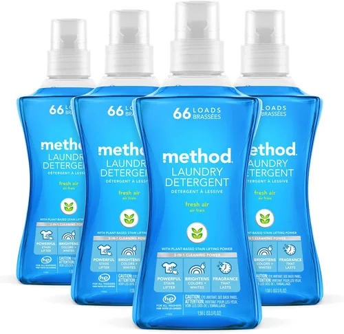 Miniatura 7 de Method Detergente líquido para lavandería; aroma a salvia de playa, removedor de manchas; 66 cargas por botella de 53.5 onzas; (paquete de 1)