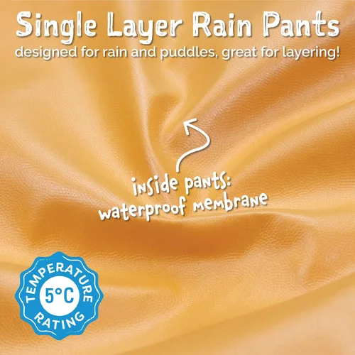 Miniatura 6 de JAN & JUL Pantalones de lluvia impermeables para niños pequeños y niños