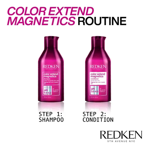 Miniatura 3 de Redken Color Extend Magnetics Shampoo & Conditioner For Color-Treated Hair - Gently Cleanses & Protects Color With Amino Acid