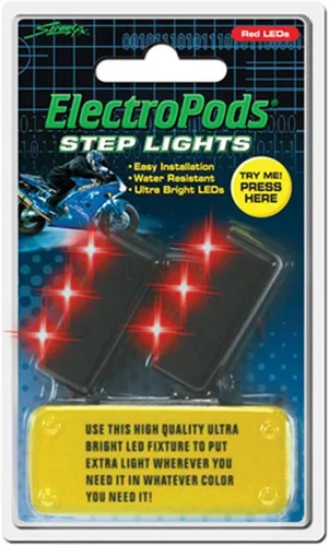 Miniatura 2 de 1043042 ElectroPods - Luz rectangular para motocicleta, color azul/negro