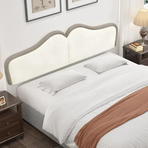 Miniatura 7 de BSHOMGI Cabecera Queen para montar en la pared para paneles de cabecera de cama ajustables, cabecera tapizada de terciopelo para dormitorio