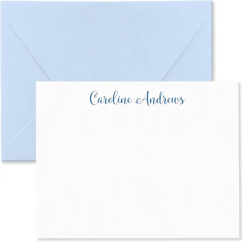 Fairmont & Grove Juego de Tarjetas de Notas Personalizadas y Sobres de Papelería para Mujeres - Juego de Tarjetas de Notas Planas con Nombre en