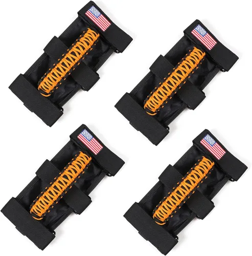 Miniatura 28 de sukemichi Manijas de agarre de la barra de rodillo para accesorios de Jeep Wrangler TJ JK JL Gladiator JT UTV ATV - Hebilla metálica de mejora