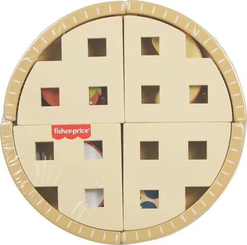 Miniatura 6 de Fisher-Price Juguete de Madera de Juego de Simulación Pastel de Frutas, Tiny Garden Conjunto de Rompecabezas de Comida de Madera de 16 Piezas