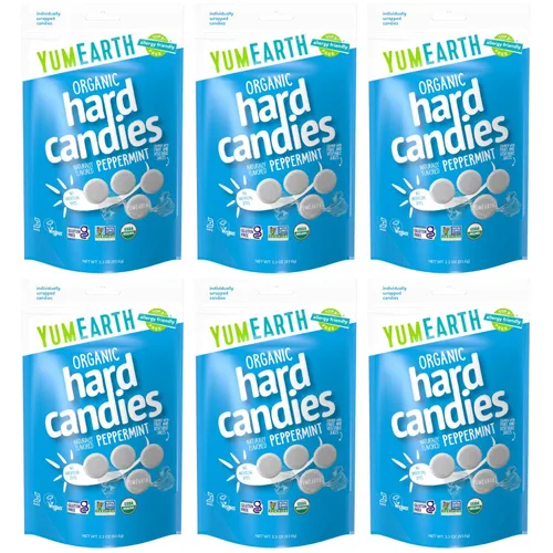 Miniatura 16 de YumEarth Gotas de frutas orgánicas, caramelos duros naturales con sabor variado, dulces de frutas para niños, aptos para alérgicos, sin OMG, sin