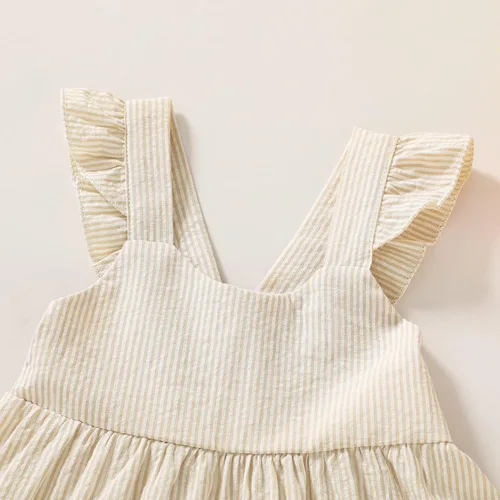 Miniatura 4 de Vestido de princesa sin mangas con diseño de arco iris para niñas pequeñas vestido de playa con mariposas