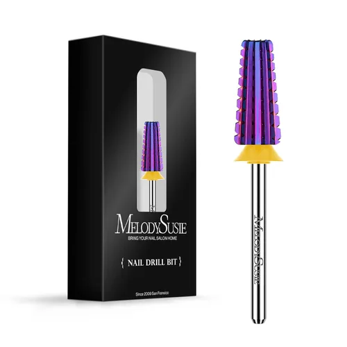 Miniatura 15 de MelodySusie Super Cut Edition Brocas para Uñas 5 en 1, Brocas Multifunción de Carburo de Tungsteno de 3/32'', Adecuadas para Manicura Pedicura