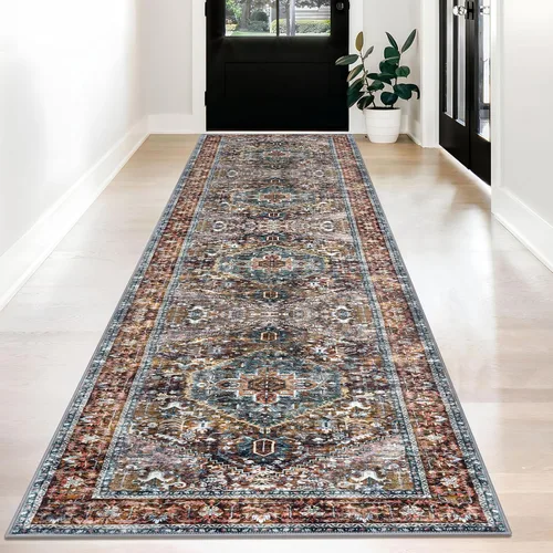 Miniatura 177 de KOZYFLY Alfombra Pequeña de Área 2x3 Pies Alfombras para Entrada Lavable Boho Alfombra de Entrada Antideslizante Tapete de Puerta Interior Entrada