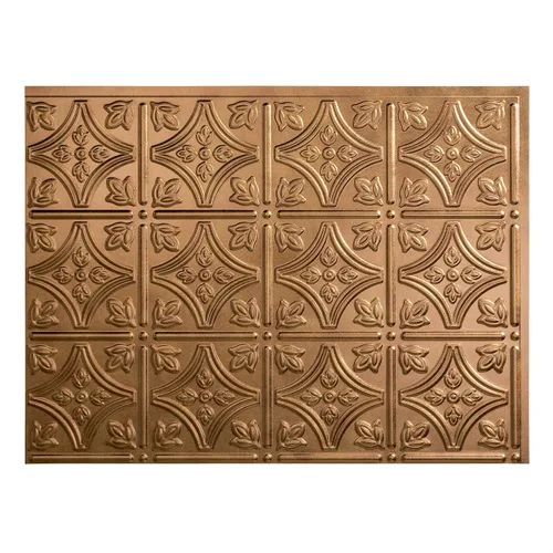 Miniatura 3 de FASÄDE Kit de protector contra salpicaduras decorativo de vinilo estilo tradicional/patrón 1 de 15 pies cuadrados en bronce antiguo