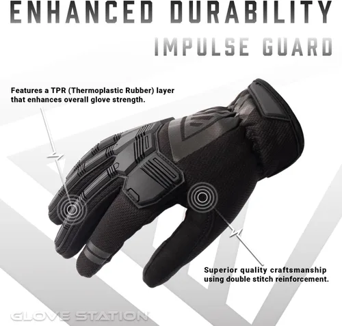 Miniatura 2 de Glove Station - Guantes de protección de impulso para hombre - Guantes de trabajo para pantalla táctil ideales para deportes y exteriores