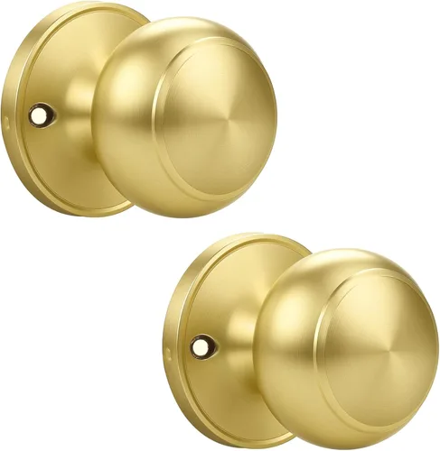 Miniatura 25 de KNOBWELL - Paquete de 1 manija para puerta de armario, perilla falsa, perilla individual de un solo lado, solo para tirar, latón antiguo