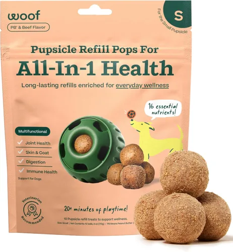 Miniatura 13 de WOOF Pupsicle - Paletas de repuesto para calmar – Recambios de larga duración para el juguete Pupsicle para promover la calma – Golosinas calmantes