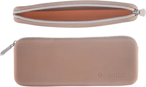 Miniatura 2 de DIVERSEBEE Estuche de silicona suave, estuche estético para lápices con cremallera, bonita bolsa para bolígrafos para la escuela, suministros