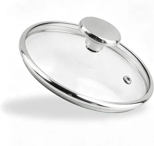 Miniatura 23 de Tapa de vidrio templado de 6 pulgadas, repuesto universal para olla y sartén para cocina en casa, cubierta de utensilios de cocina apta