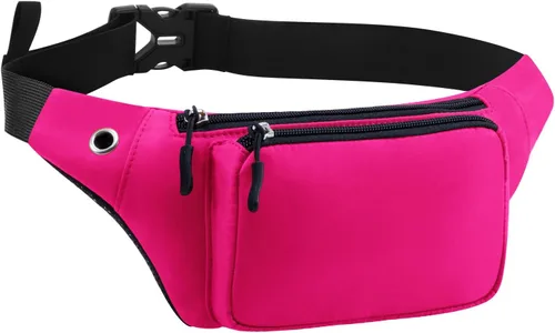 Miniatura 30 de Kamo Fanny Pack, Riñonera Mochila Impermeable Durable Poliéster Pequeño para el aire libre Ligero bolsa cruzada, bolso de día para Mujeres Hombres