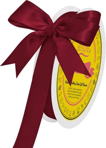 Miniatura 310 de Cinta de satén blanca antigua de doble cara de 1-1/2 pulgadas x 50 yardas, cinta de poliéster para envolver regalos, día de San Valentín, bodas