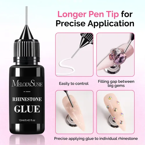 Miniatura 7 de MelodySusie ART01R - Luz UV de mano para uñas de gel y pegamento de diamantes de imitación, lámpara de uñas inalámbrica de gel X recargable