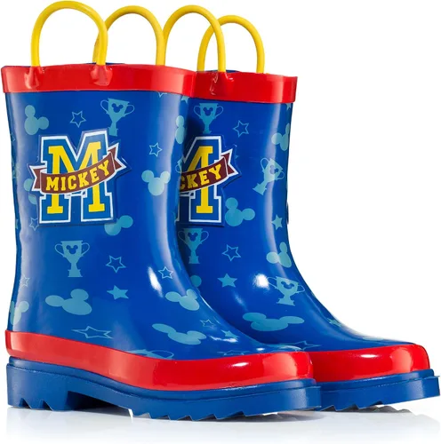 Miniatura 3 de Disney Mickey Mouse Rubber Rainboots - Attached Handles - Toddler and Little Kid