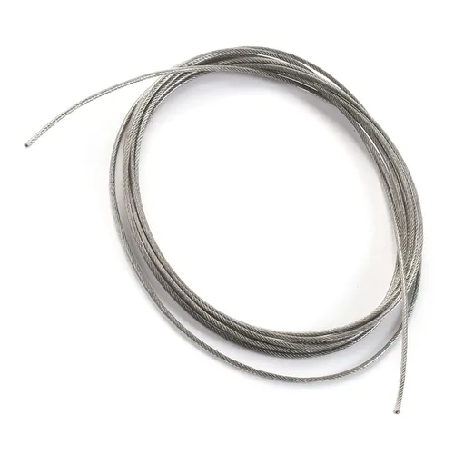 Heyiarbeit Cuerda de alambre de 1/8, cable de alambre de PVC de acero inoxidable 304, cable de avión de 16.4 pies de longitud perfecto para