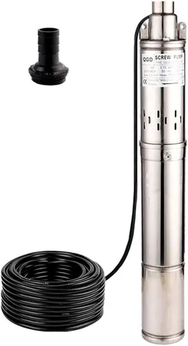 Miniatura 8 de Bomba Sumergible para Pozo Profundo Tubería de 3" DE Salida de 1" 0.25KW 0.33HP Acero Inoxidable Bombas de Agua de Tornillo para Uso Industrial