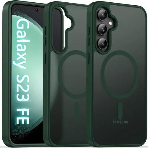 Miniatura 35 de Oterkin Funda magnética para Samsung Galaxy S24 Ultra mate, funda para teléfono S24 Ultra compatible con MagSafe, esmerilada, translúcida, a prueba